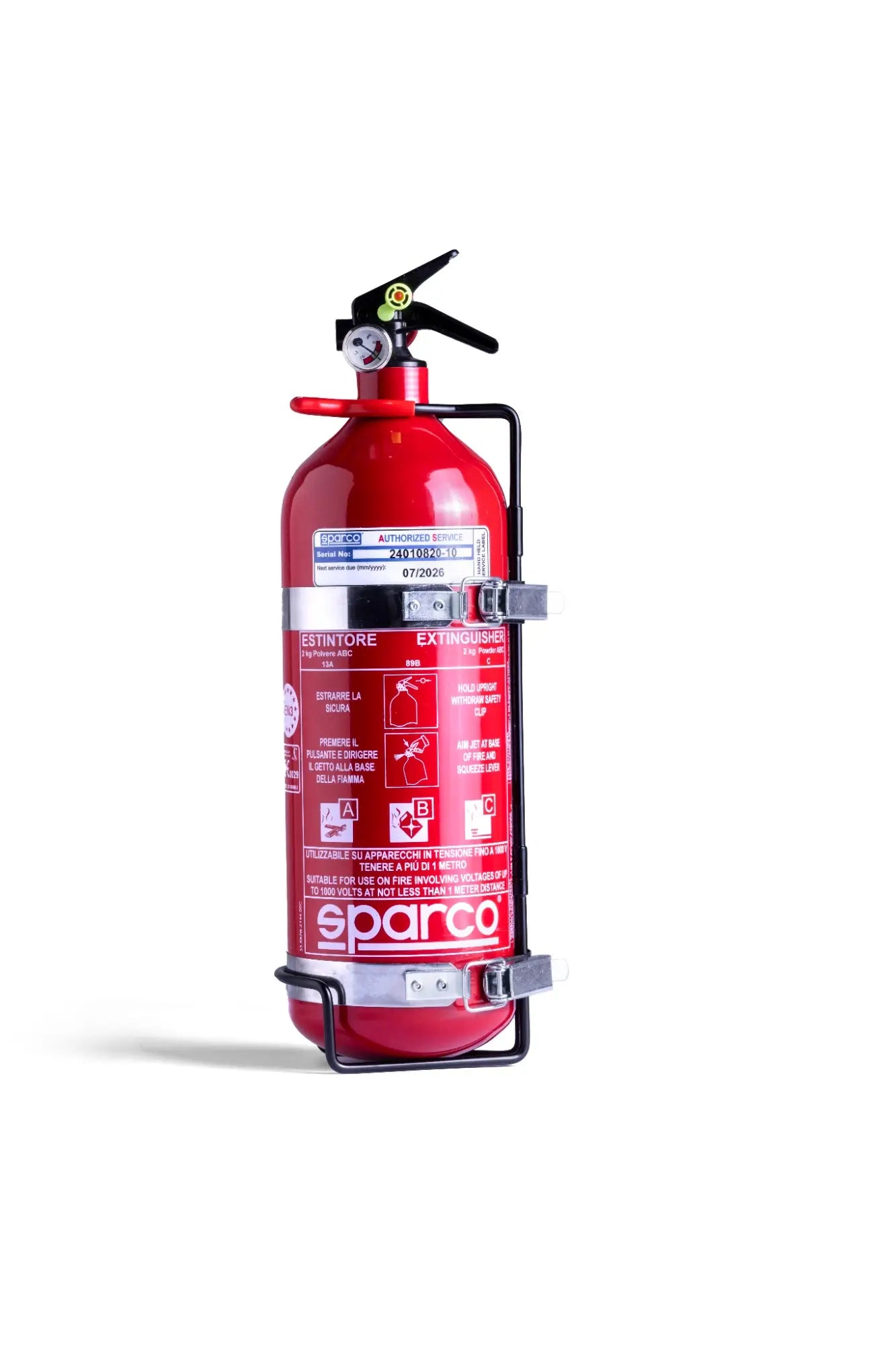 Sparco 2 kg handheld fire extinguisher