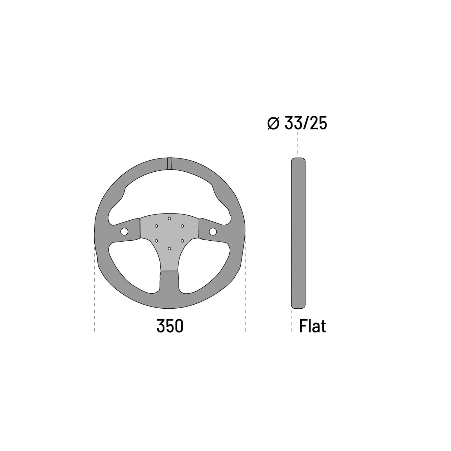 Sparco R350 - SUEDE 350mm