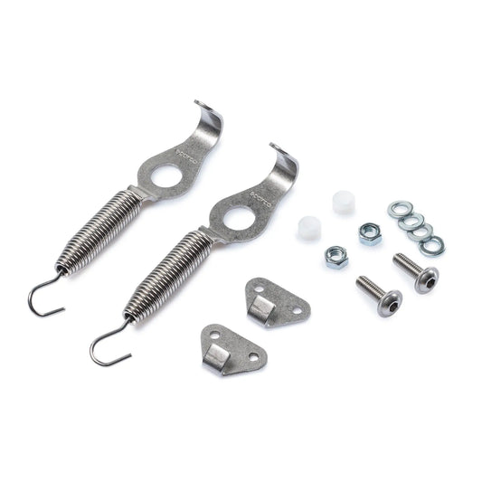 Sparco spring-loaded hood/trunk hooks