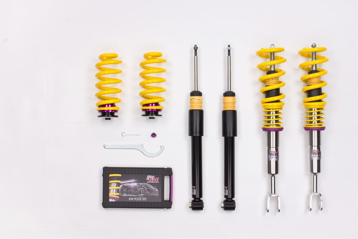 ABARTH 500, Stainless steel V1 coilover. Ring nut kit