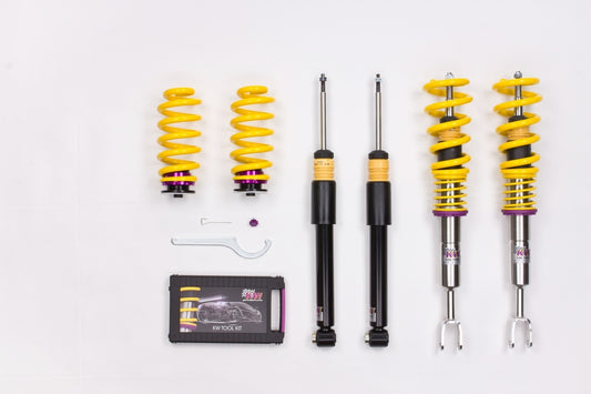 ABARTH 500, Stainless steel V1 coilover. Ring nut kit