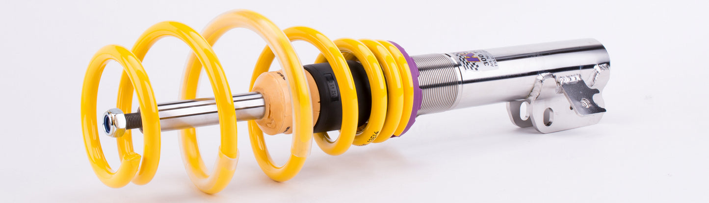 ABARTH 500, Stainless steel V1 coilover. Ring nut kit