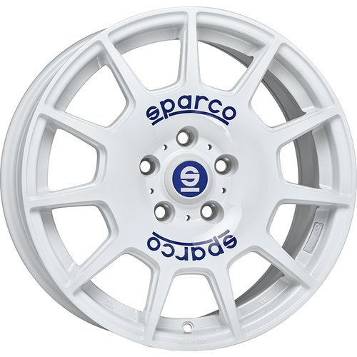 SPARCO TERRA WHITE BLUE LETTERING