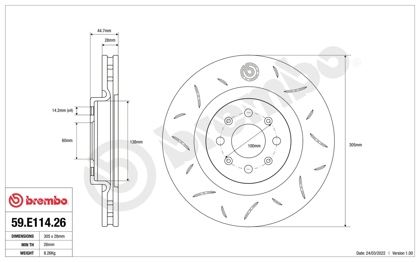 ABARTH Grande Punto 1.4 155 Dischi Ant. BREMBO SPORT