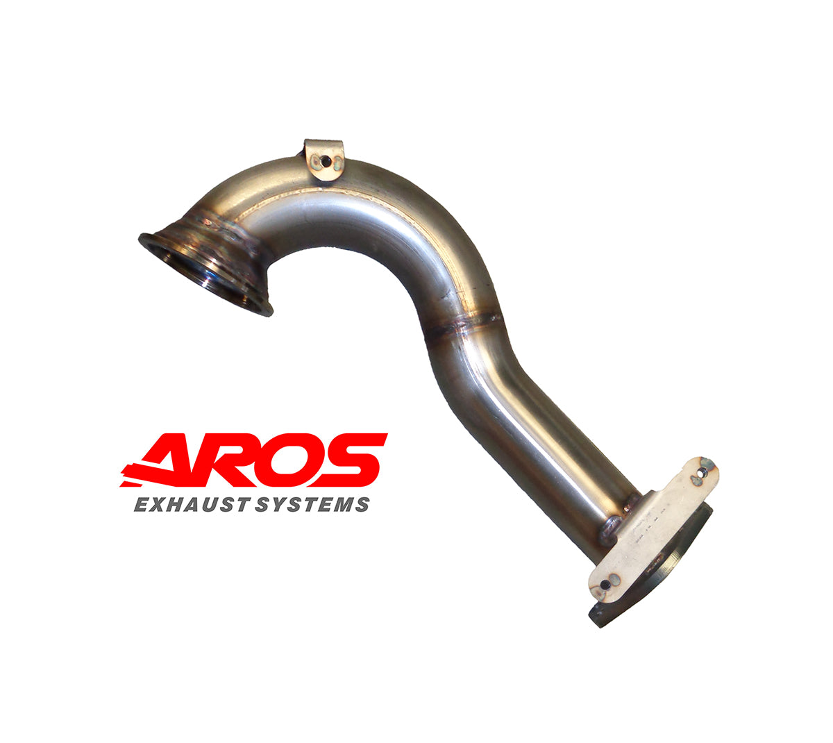 Abarth Grande Punto 1.4 Downpipe without catalytic converter, short model Aros