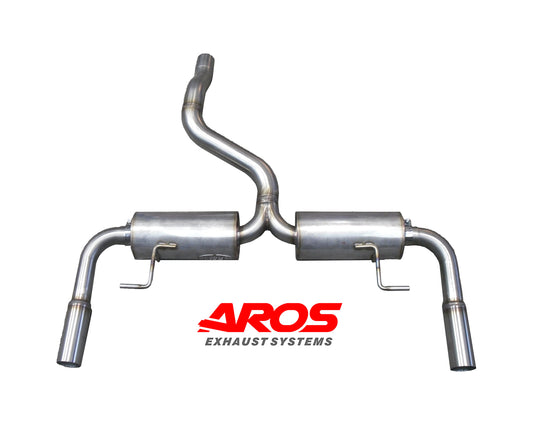 Renault Clio 3 RS 2.0 straight cut silenced exhaust AROS