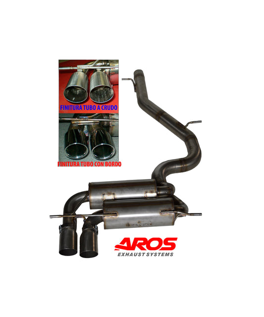 AUDI S3 8P QUATTRO/SPORTBACK 2.0 TFSI – Center + final and double terminal silencer Ø70