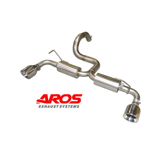 Fiat 500 Abarth 1.4 Turbo Final with silencer and two tailpipes (135 Hp) AROS