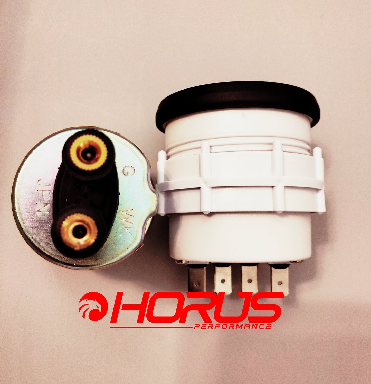 White Oil Pressure Gauge