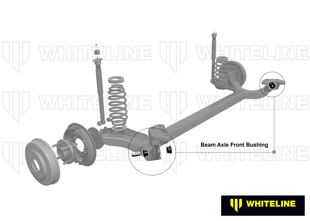 FIAT 500, WHITELINE reinforced rear axle bushings