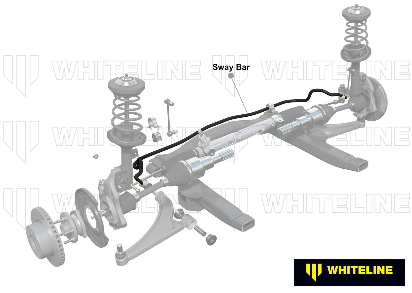 MINI COOPER R50, R52, R53, WHITELINE front anti-roll bar