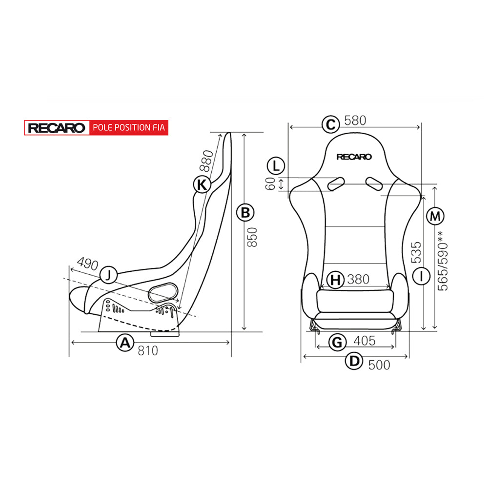 RECARO - POLE POSITION Seat, FIA