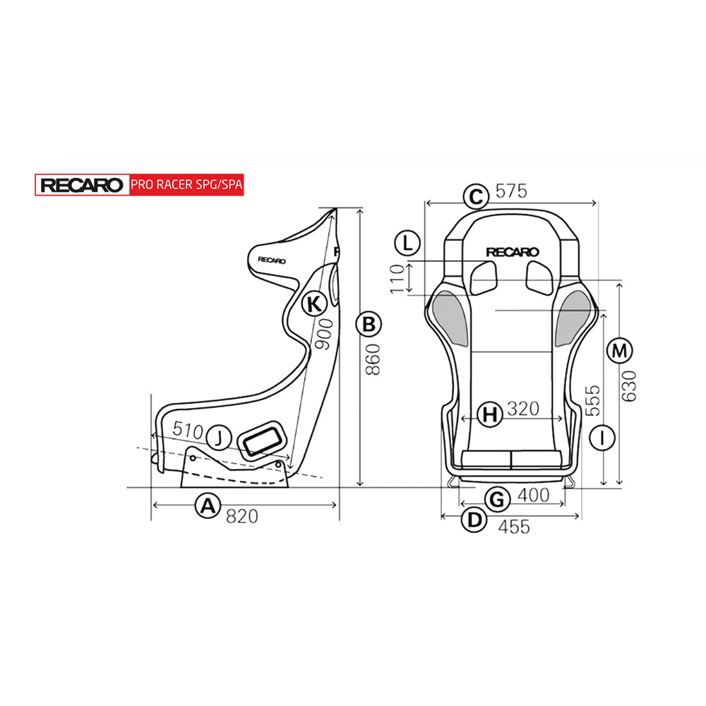 RECARO - PRO RACER SPG XL Hans FIA Seat