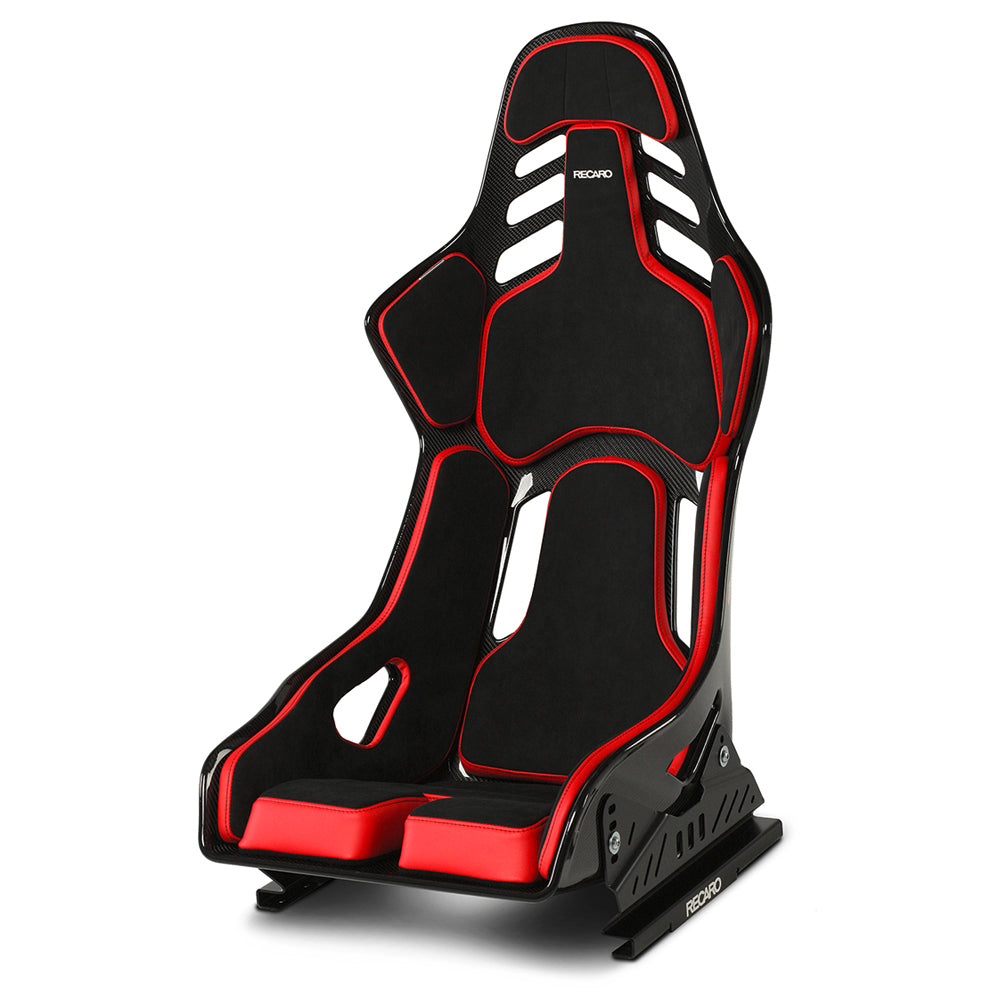 RECARO PODIUM GF M Black Alcantara/Red Leather FIA