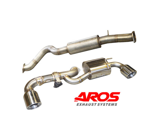 Toyota Yaris GR 1.6i Central + final, double silencer + AROS electronic valve