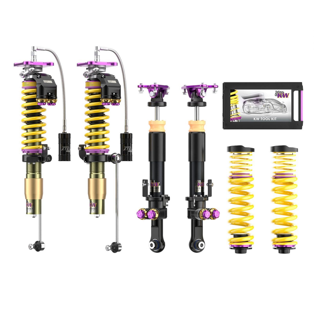 RENAULT CLIO III 2.0 16V Sport (CR0N, CR1P), Coilover suspension KW V3 Clubsport