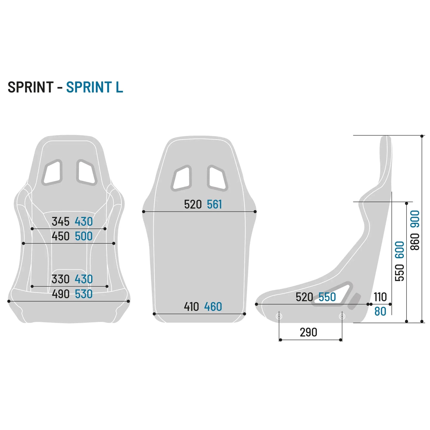 Sparco SPRINT+ FIA tubular seat