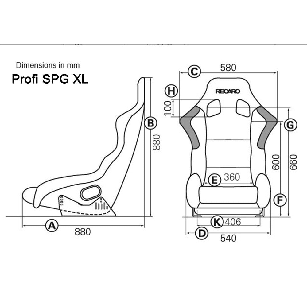 RECARO - PROFI SPG XL Seat, FIA