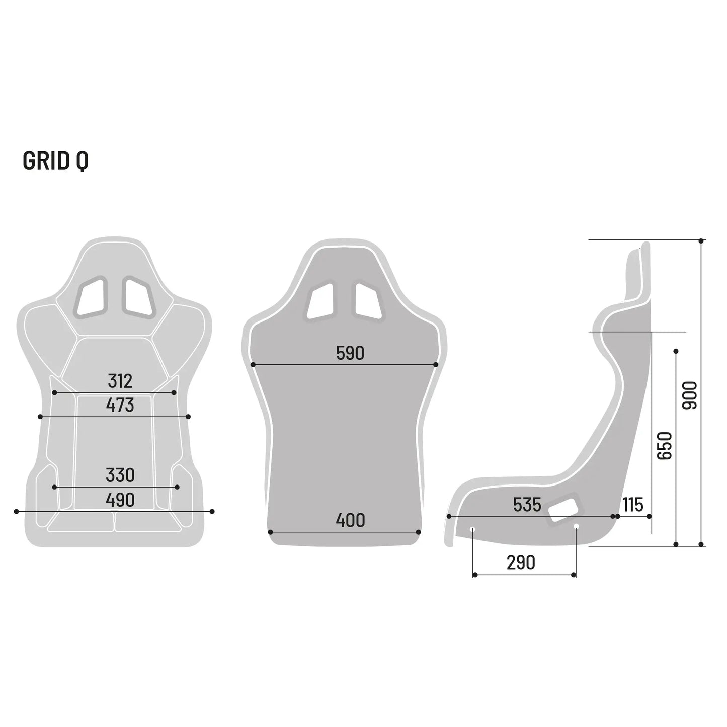 Sparco GRID Q QRT SKY FIA seat 