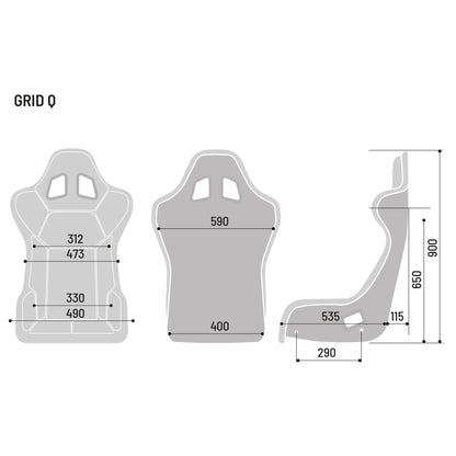 Sparco GRID Q QRT SKY FIA seat 