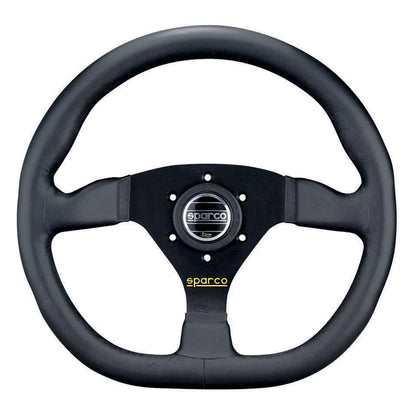 Sparco L360 330mm Flat Leather Steering Wheel 