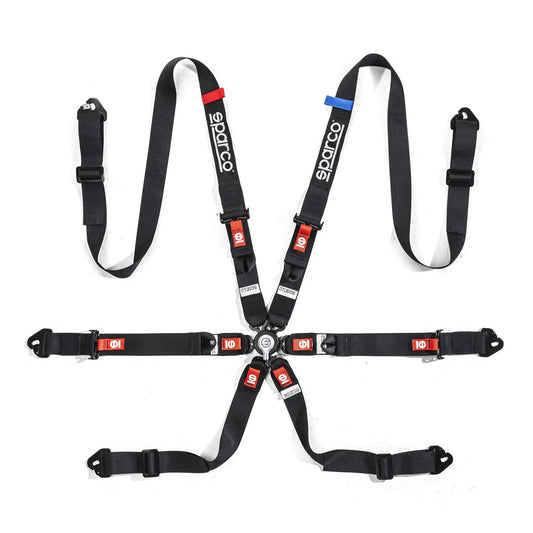 SPARCO COMPETITION H-2 PU 6pt FIA harness 