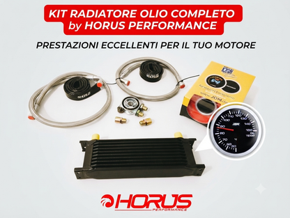 Kit radiatore olio universale+manometro e protezioni