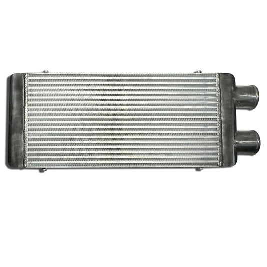 Intercooler 600x300x76mm alluminio attacchi su un lato
