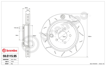 TOYOTA GT86 COUPE (ZN6_ ) Dischi Post. BREMBO SPORT
