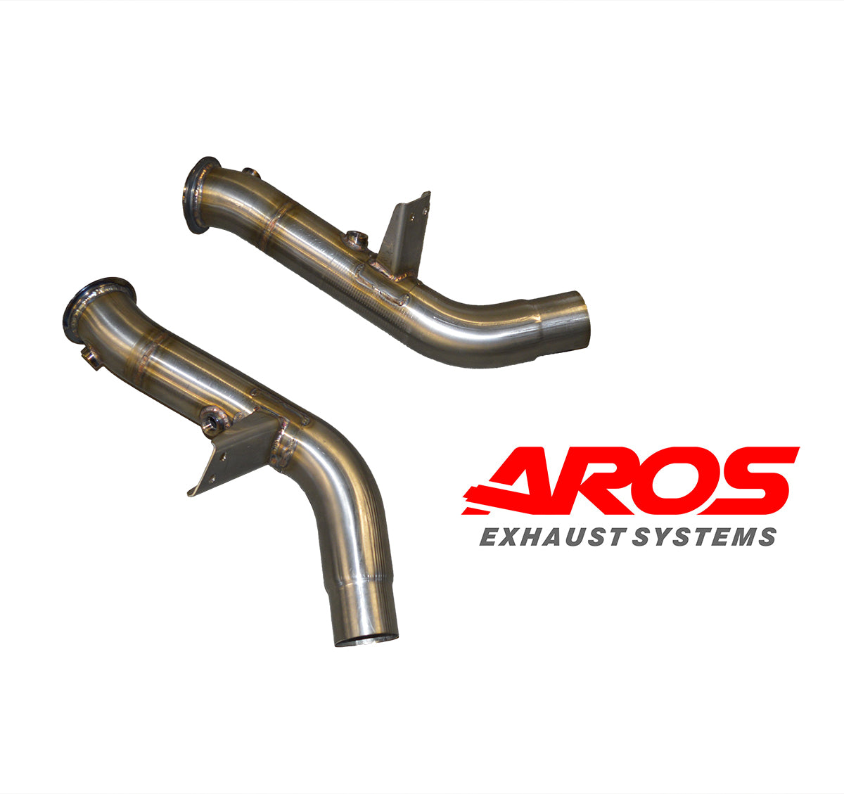 GIULIA QUADRIFOGLIO 2.9i V6 ,Coppia downpipe NO Kat. Aros