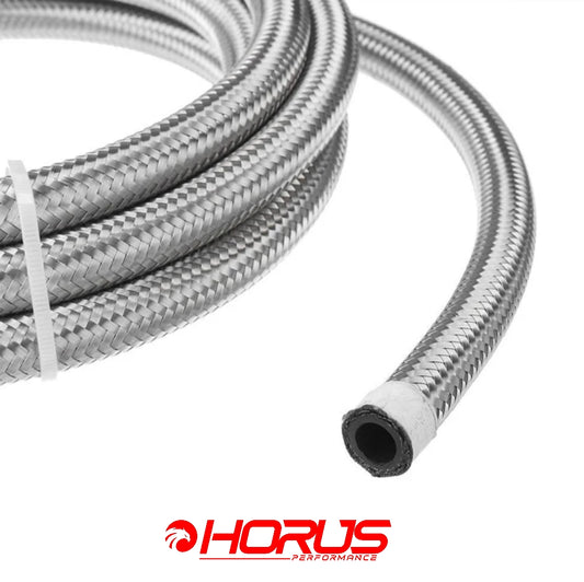 AN6 Black Nylon Braided Fuel Hose