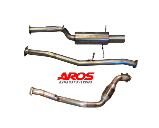 Subaru Impreza WRX STI (GG,GD) full exhaust with Aros catalytic converter