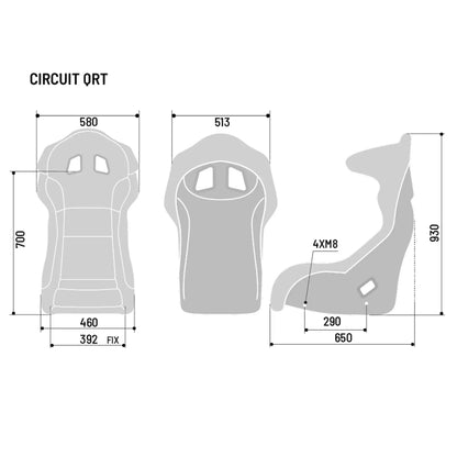 Sparco CIRCUIT II CARBON, FIA carbon seat 