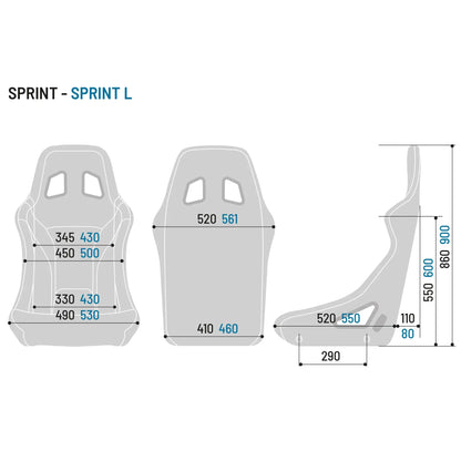 Sparco SPRINT+ FIA tubular seat 